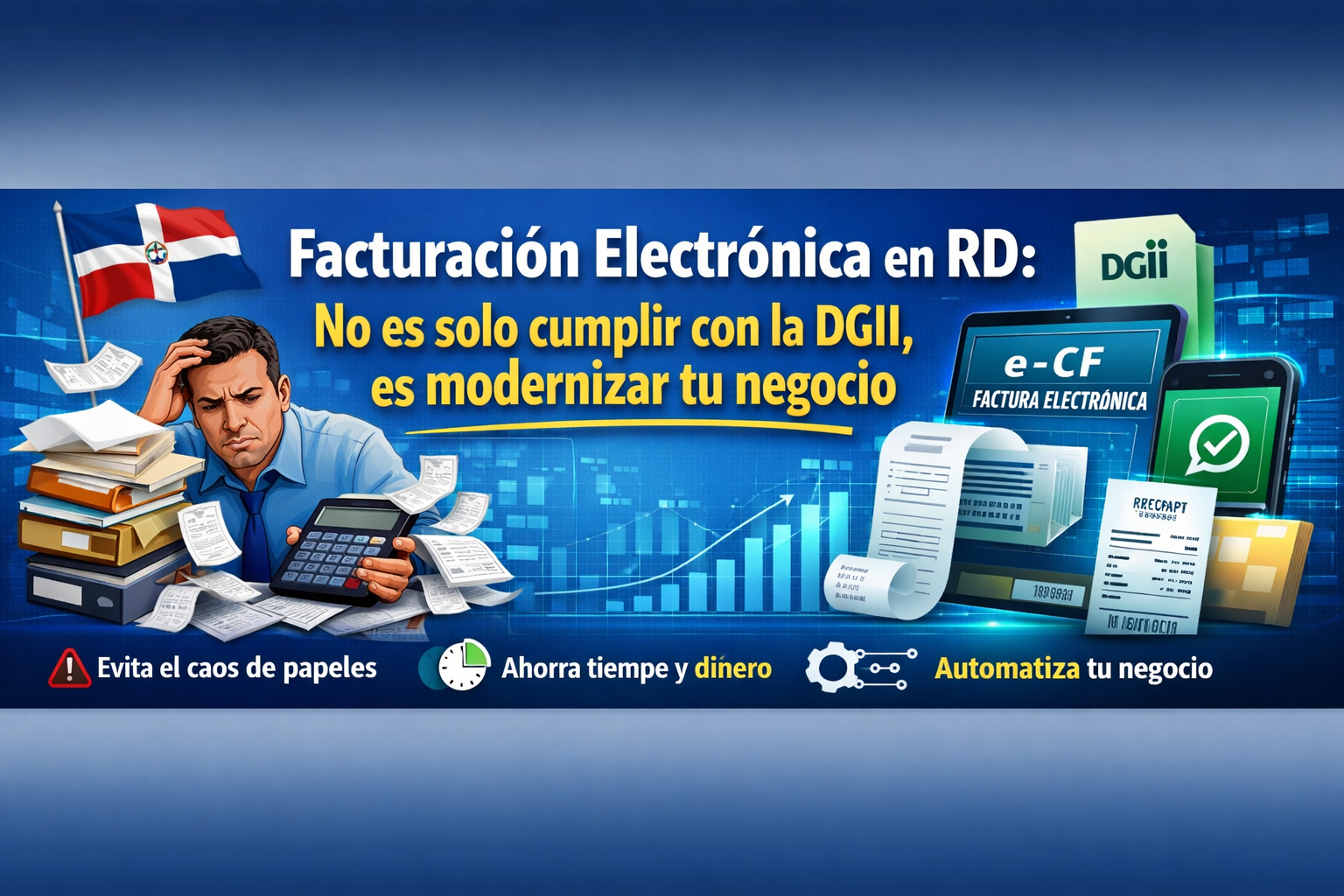 Imagen de portada: Facturación Electrónica en RD: La fecha límite de mayo 2026 y cómo prepararte